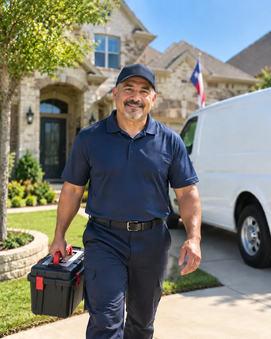 Appliance Repair Arlington technician at a customer's home