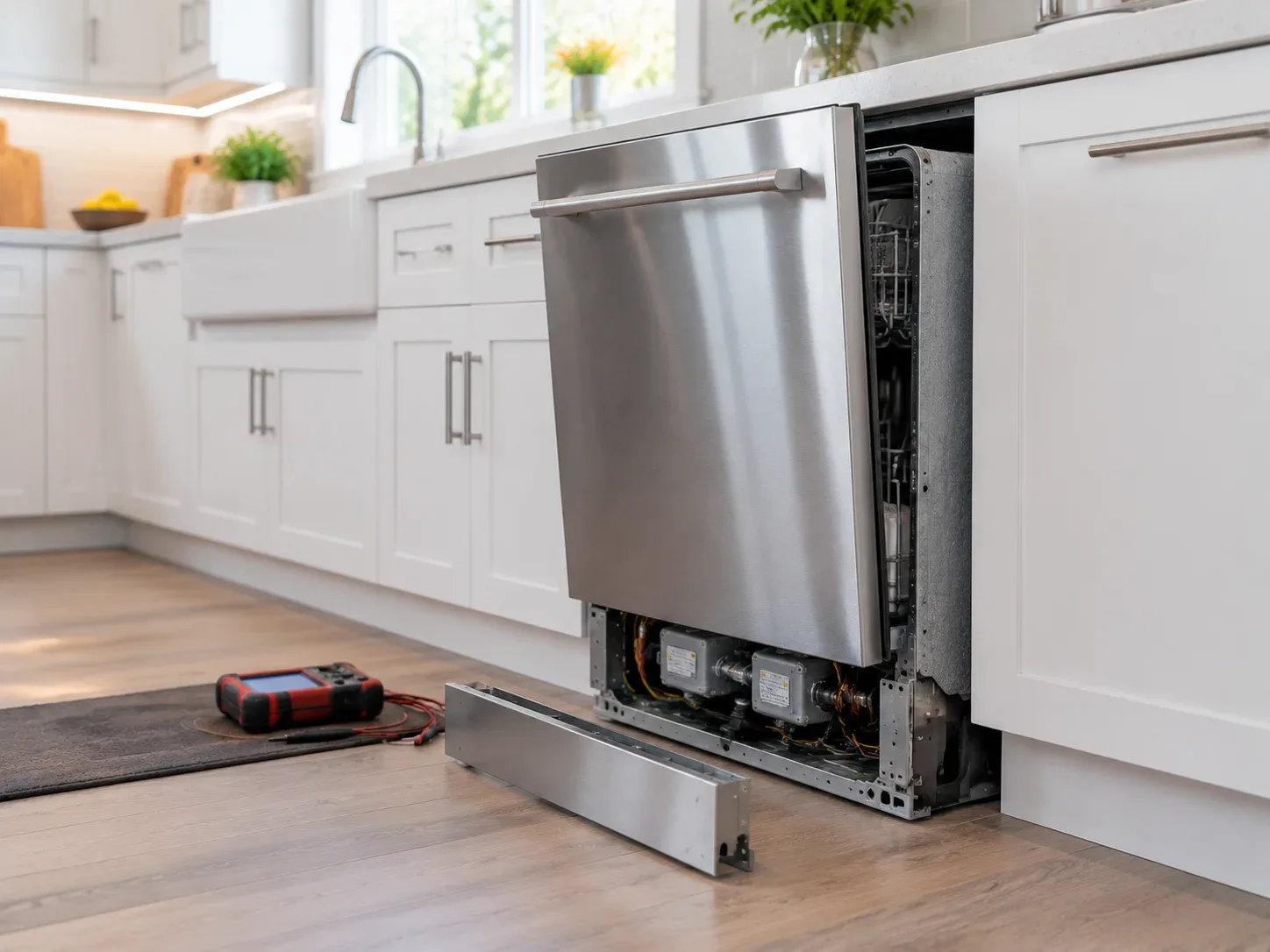 Dishwasher repair in an Arlington, TX kitchen