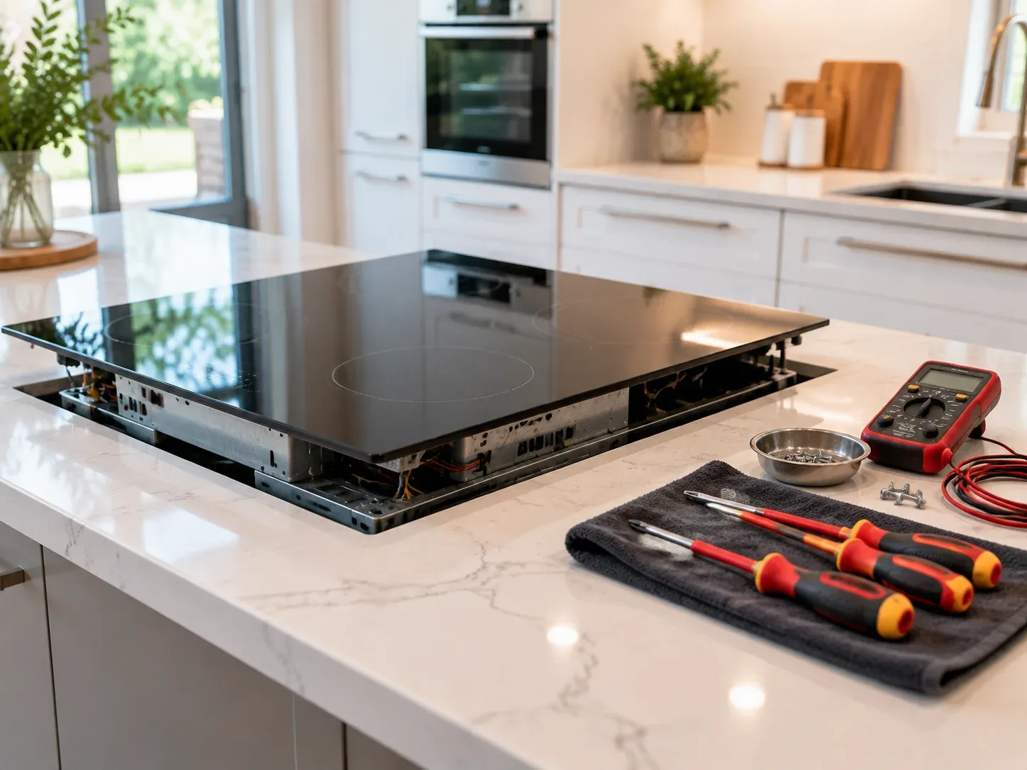 Stove and cooktop repair in an Arlington, TX kitchen